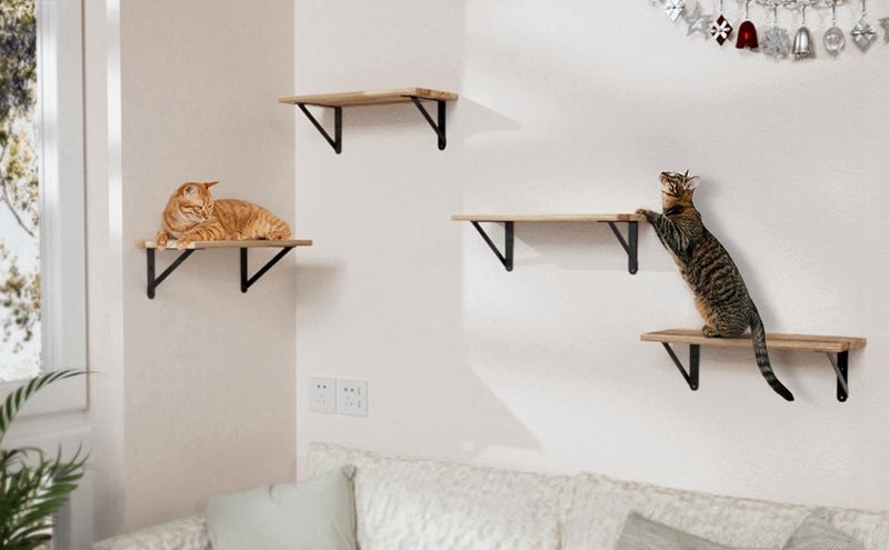 COCOYA 4x3 Shelf Brackets 6-Pack, Shelf Support Shelf Holder Steel Wall Mount Heavy Duty Small L Shape Triangle 90 Degree Metal Black with Screws Anchors Soporte de Estante - Image 5
